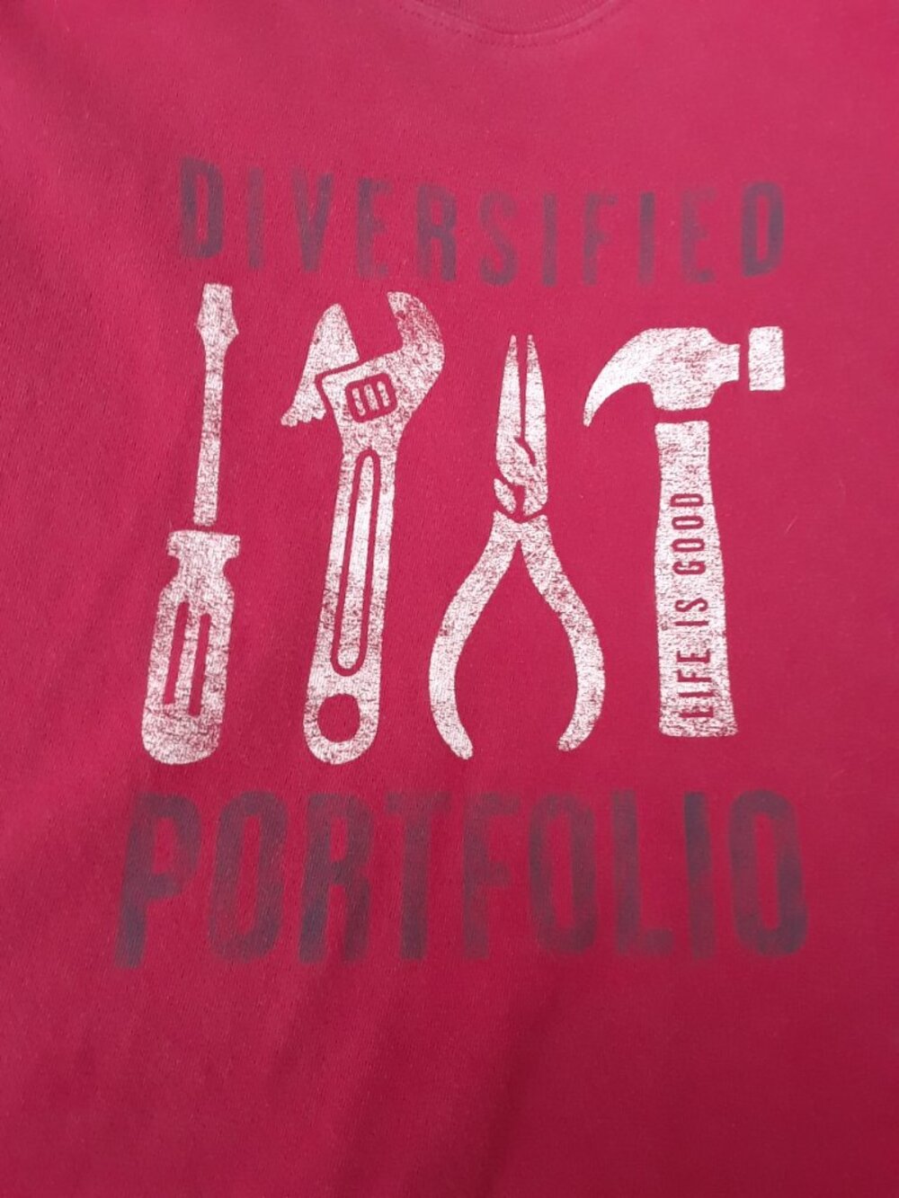 Life is Good Men's Diversified Portfolio Tools Long Sleeve Crusher Tee